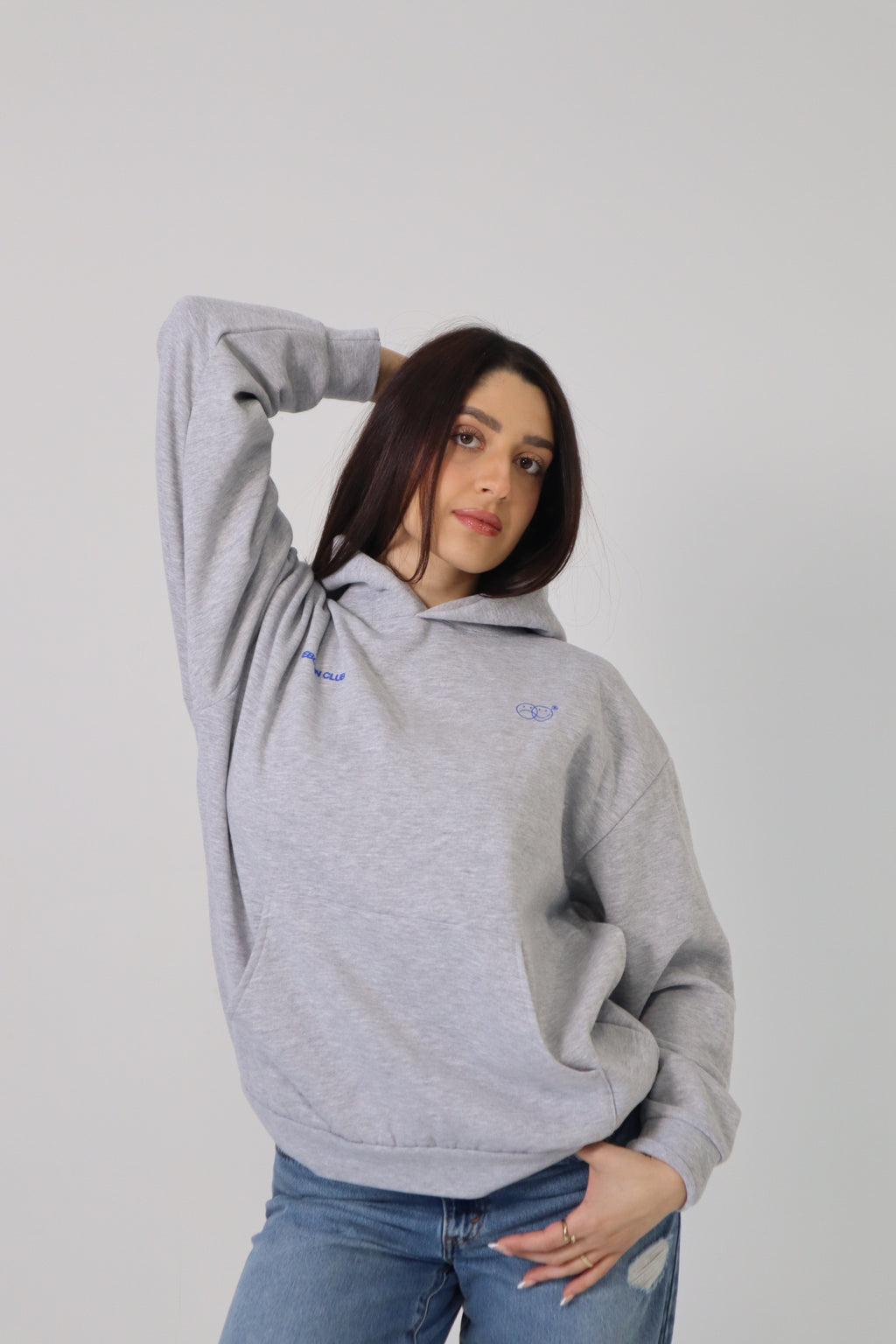 'THE BECOMING' HOODIE IN GREY