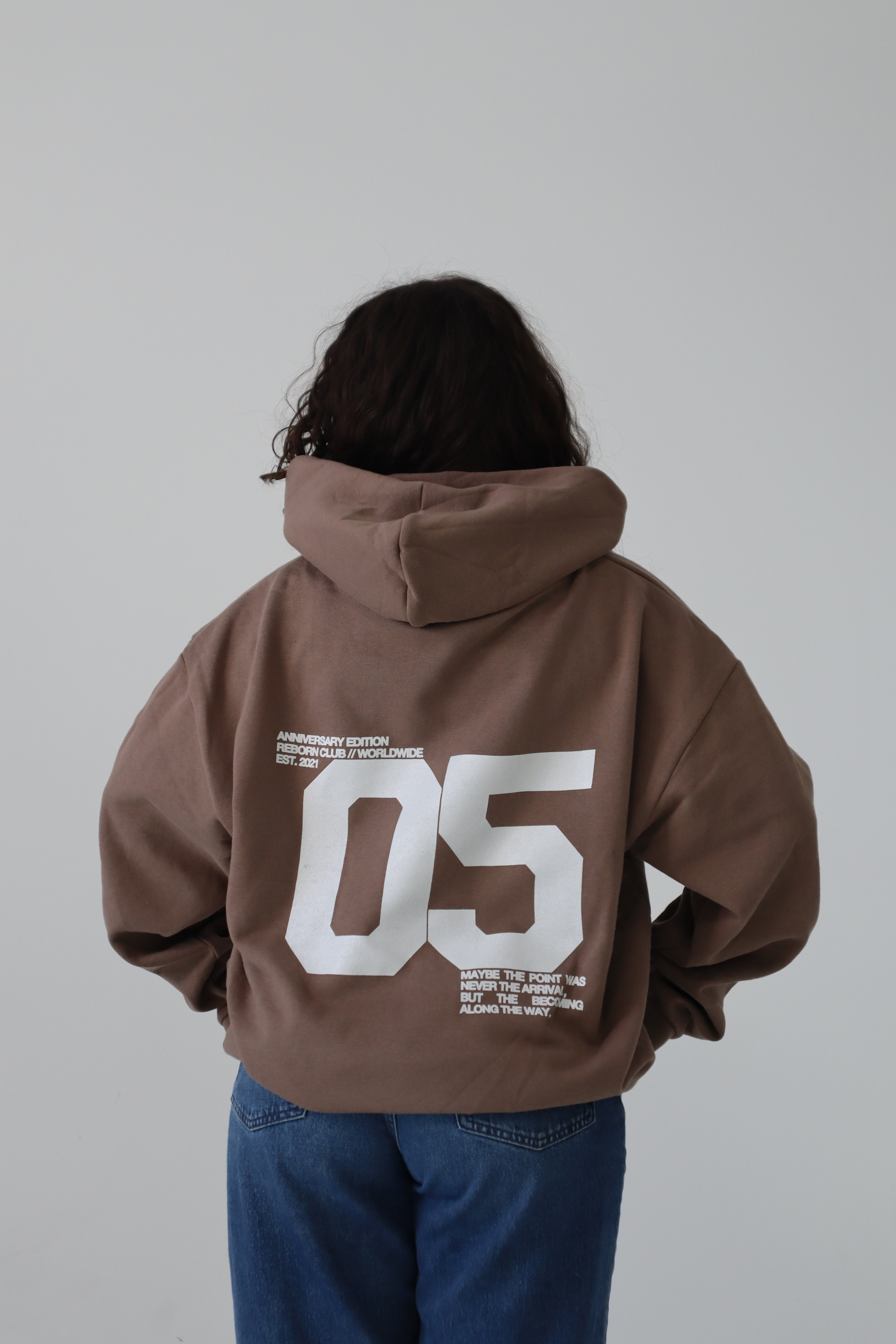 'THE BECOMING' HOODIE IN MOCHA
