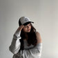 "grateful for you" trucker hat in B&W