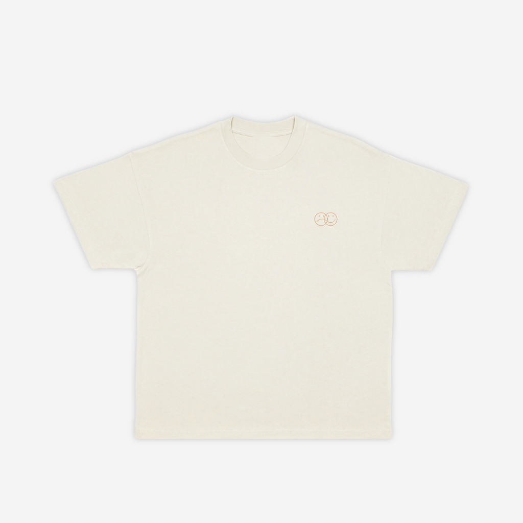 'TAKE A CHANCE' TEE IN CREAM