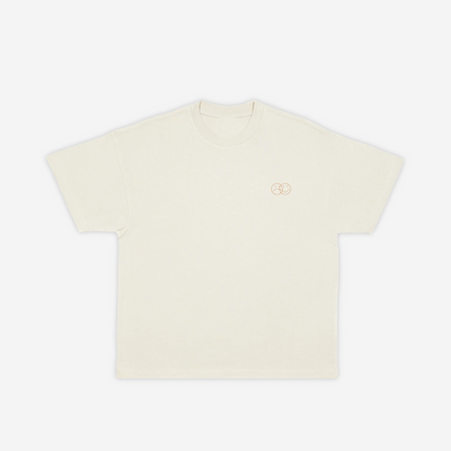 'TAKE A CHANCE' tee in cream