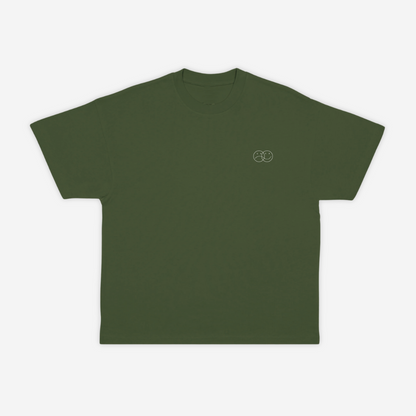 'TAKE A CHANCE' tee in moss