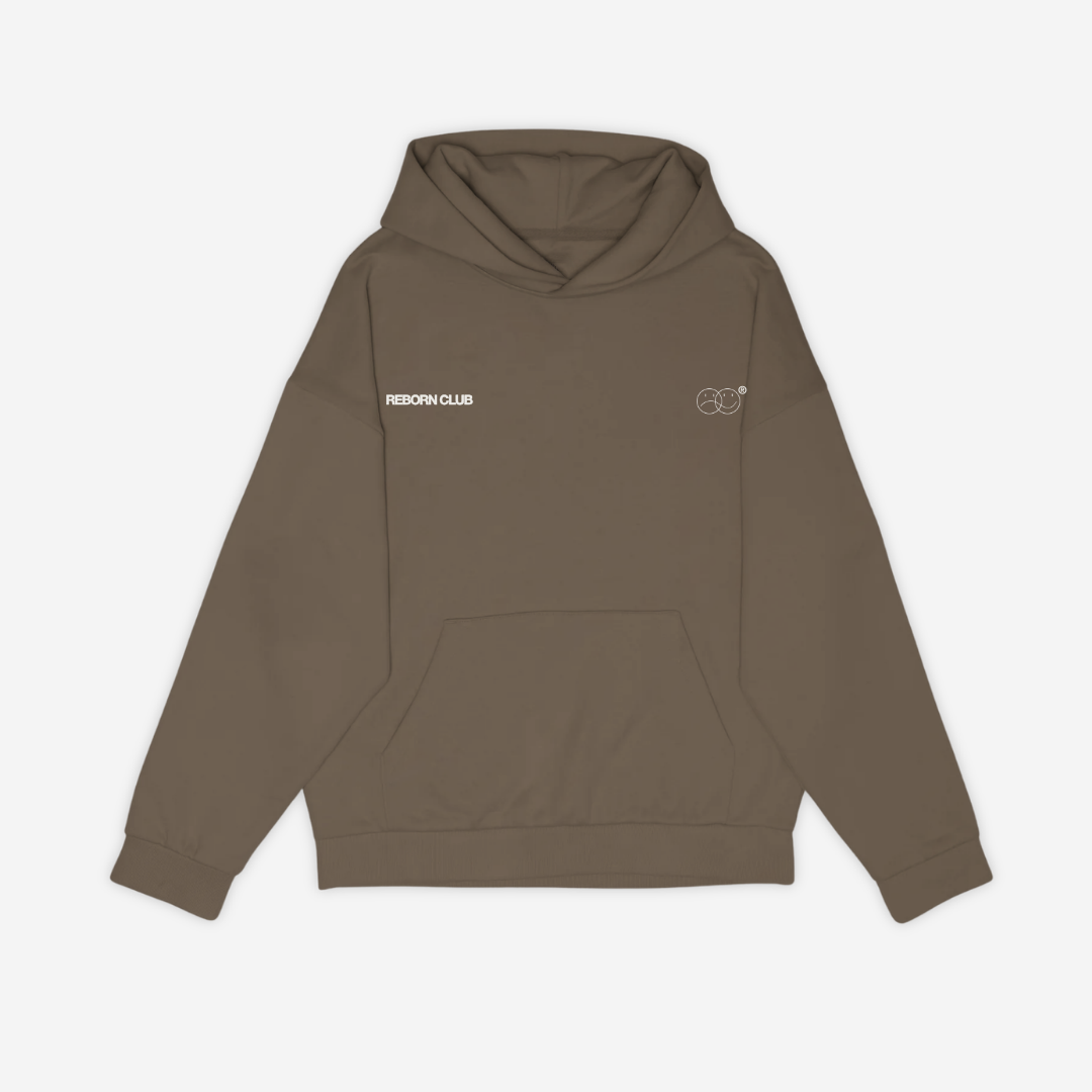 'THE BECOMING' HOODIE IN MOCHA