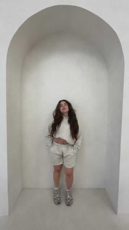 "The Awakening" shorts in oatmeal