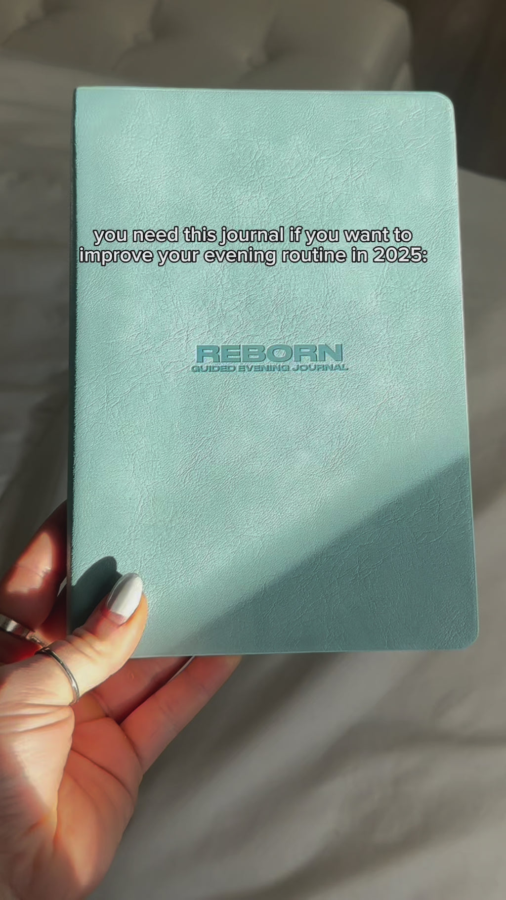 "REBORN" CHARCOAL GUIDED EVENING JOURNAL