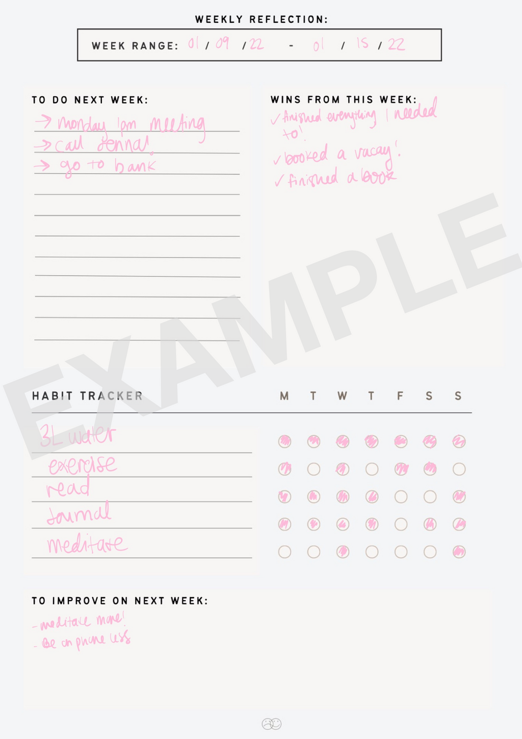 DIGITAL PLANNER (daily, weekly, monthly)