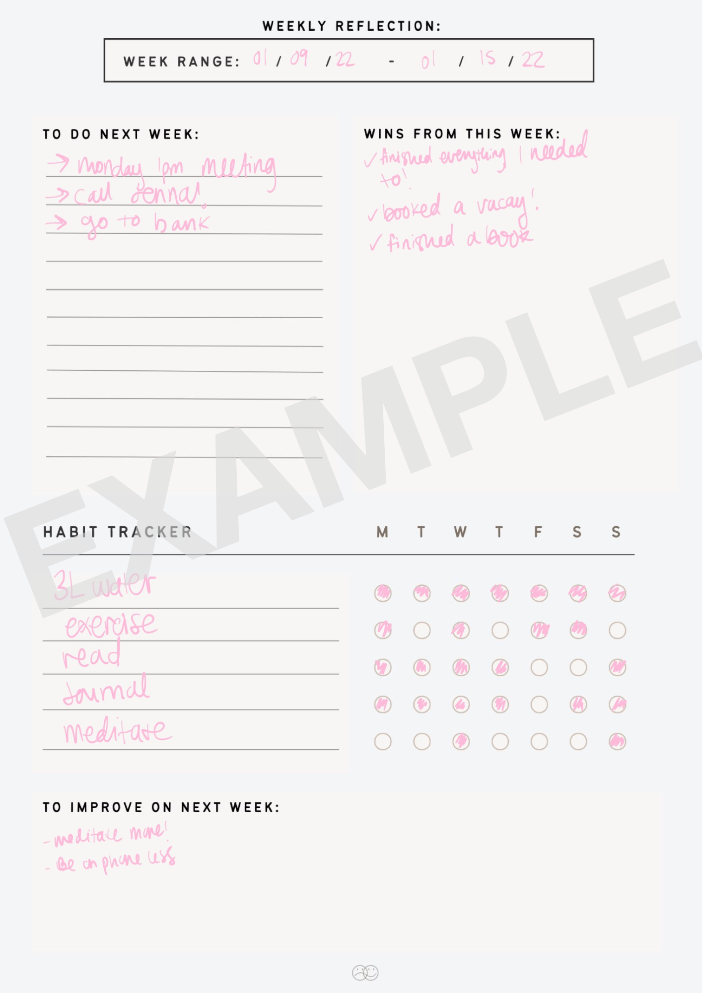 DIGITAL PLANNER (daily, weekly, monthly)