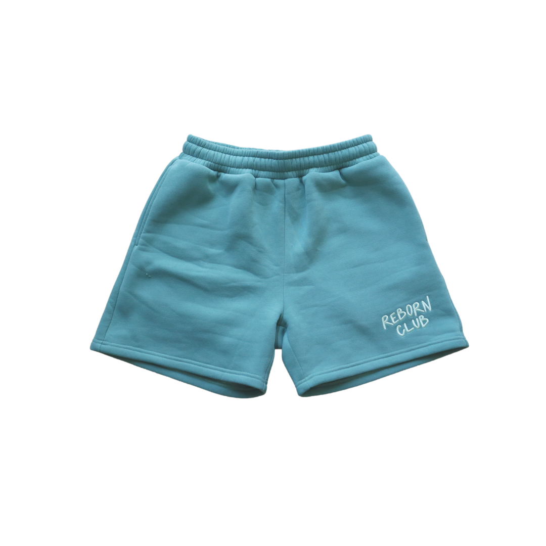 "STILL TIME" lux shorts in Sea