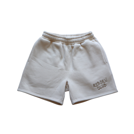 "STILL TIME" lux shorts in Sand