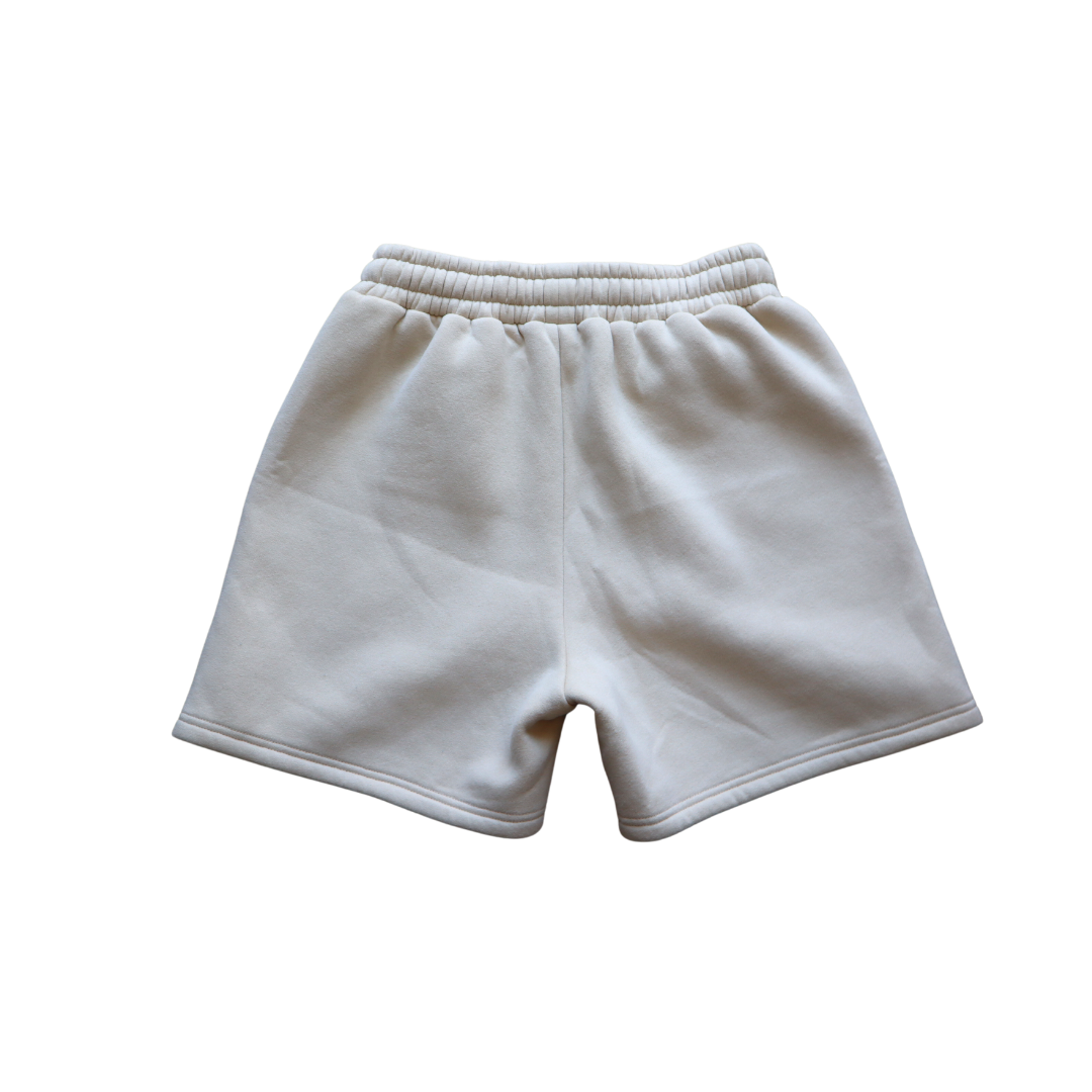 "STILL TIME" lux shorts in Sand