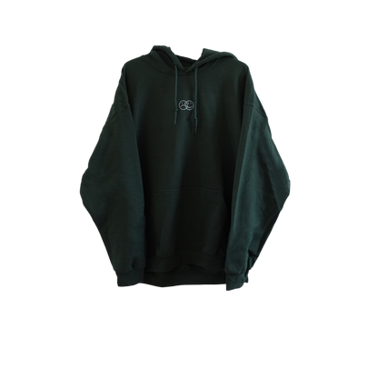 'GRATEFUL FOR YOU' forest green hoodie