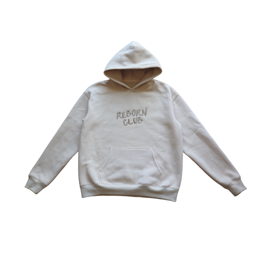 "STILL TIME" lux hoodie in Sand