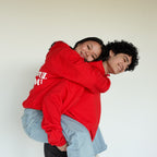 'GRATEFUL FOR YOU' HOODIE IN RED