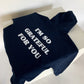 'GRATEFUL FOR YOU' navy blue hoodie